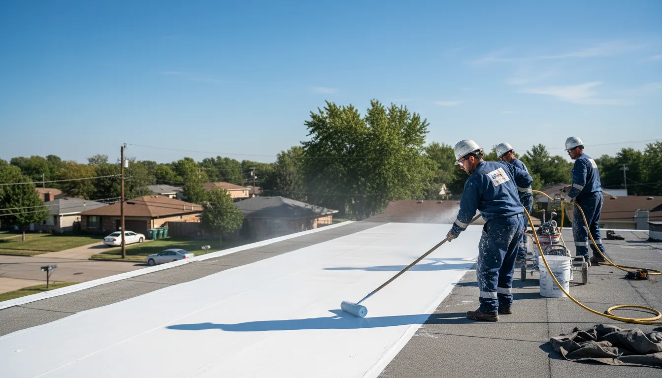 Commercial roof coating in Nicoma Park, OK near me